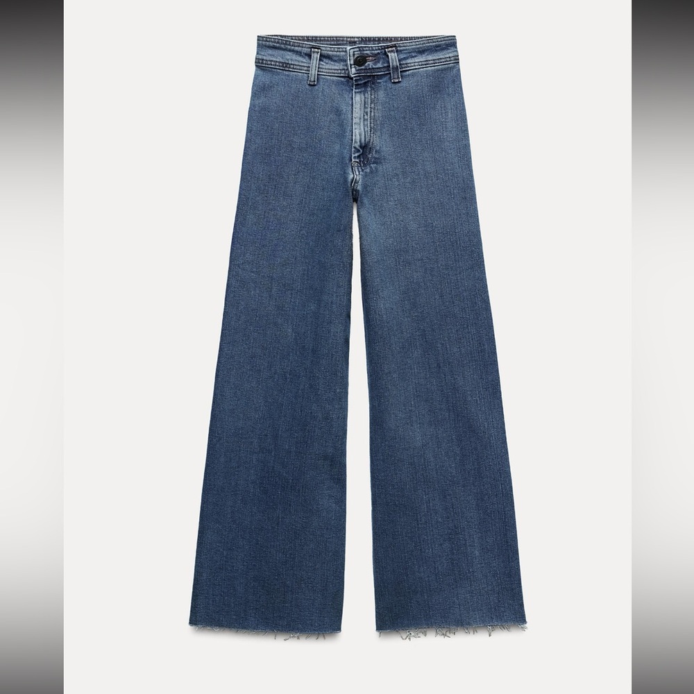 Zara High Waist Wide Leg Jeans